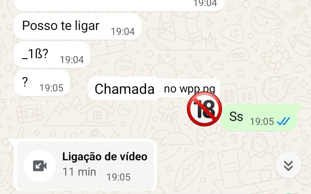 Imagem 1 de 1 - Pagou 35 reias em uma chamada de 20min e gozou em 10 minutos}