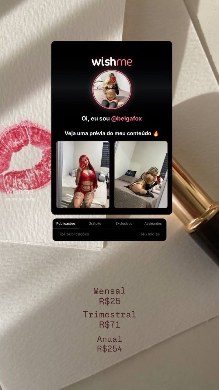Imagem 1 de 1 - Sigam minha amiga putinha amor ➡️🤩 https://wishme.com.br/profile/belgafox}