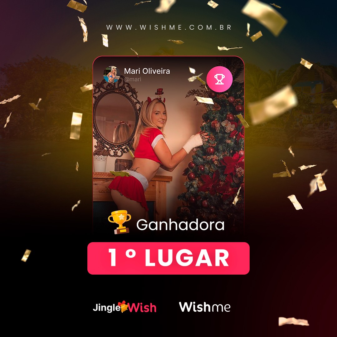 Imagem 1 de 1 - A vencedora do Concurso Jingle Bell Wish é @[83](mari)  ! 🎉

Ela conquistou o 1º lugar e ganhou os seguintes prêmios:

- Uma viagem para Cartagena na Colômbia com um acompanhante 

- Um prêmio em dinheiro de R$ 1.500,00 

- Selo exclusivo da campanha no seu perfil em nossa plataforma

- Um kit wishme 

- Oportunidade de participar do concurso Seja uma Garota California TV, com direito à gravação de um quadro exclusivo na California TV! 🎥✈️

 Parabéns, @[83](mari)  !   🥂👑

🥂👑 #JingleBellWish}